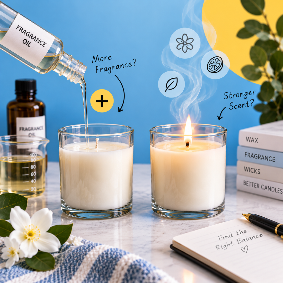 Does More Fragrance Oil Make a Candle Smell Stronger?